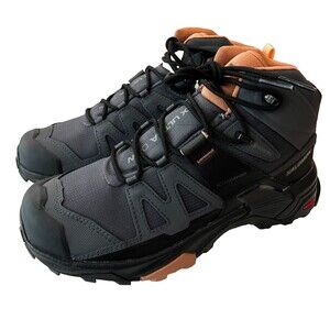 Salomon Women Size 8 X Ultra 4 Mid GTX Gore-Tex Gray NEW Waterproof Hiking Boot